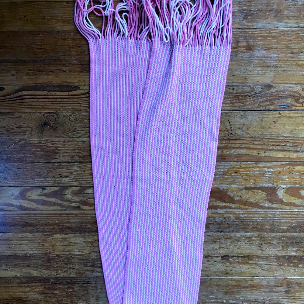 Pink & White Scarf